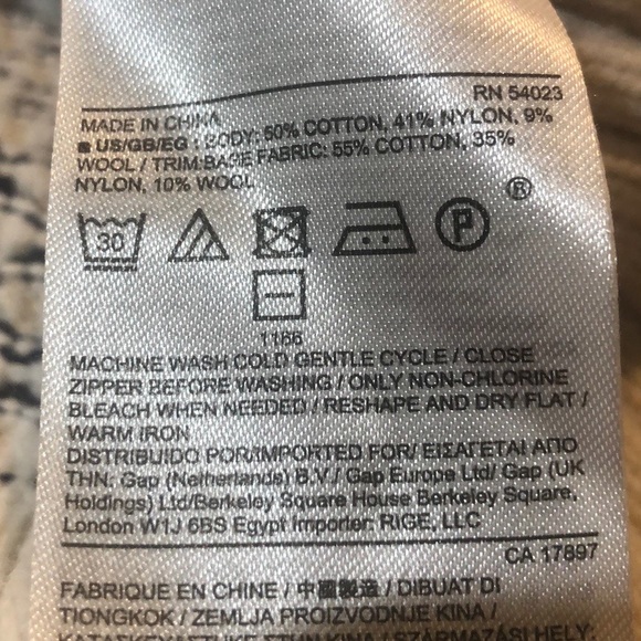 Banana Republic Wool Quarter Zip Sweater Medium - Picture 5 of 7